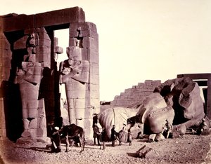 El-Kurnehin Ramesseum, Theba, ensimmäinen näkymä