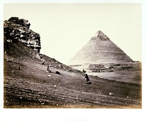 Toinen pyramidi kaakosta nähtynä tekijältä Francis Frith