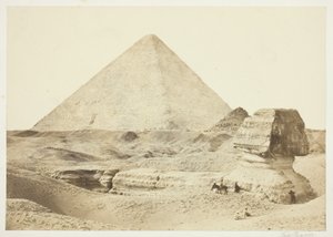 Sfinksi ja suuri pyramidi tekijältä Francis Frith
