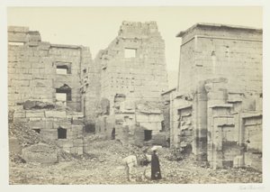 Temppelipalatsi, Medinet Haboo tekijältä Francis Frith