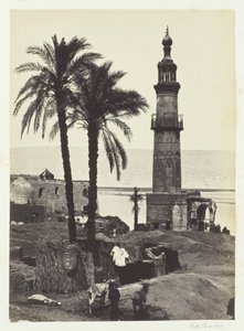 Näkymä Girgehissä, Ylä-Egyptissä, 1857. tekijältä Francis Frith