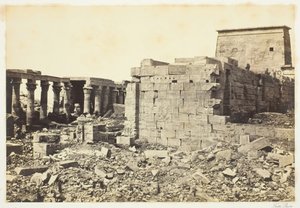 Näkymä Philaen saarella, 1857, painettu 1862. tekijältä Francis Frith