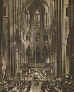 The High Altar ja Reredos Beyond The Choir of Westminster Abbey, 1935.
