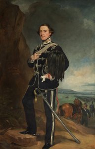 2. Lord de Tabley Earl of Chesters Yeomanryn ratsuväen everstikomentajana tekijältä Francis Grant