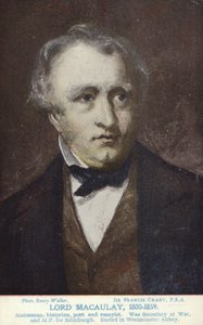 Thomas Babington Macaulay (1800-1859), englantilainen poliitikko ja historioitsija