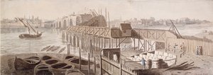 Blackfriarsin sillan rakentaminen, c1762