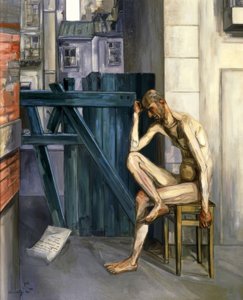 Job, 1944, öljy kankaalle, 161,9 × 129,9 cm, tekijältä Francis Gruber
