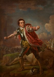 David Garrick Gloucesterina William Shakespearen "Richard III" -sarjassa, Drury Lane, 1759