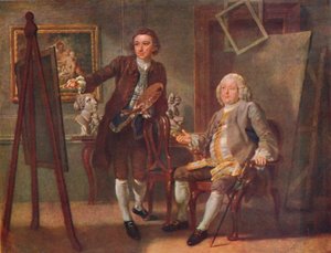 Robert Walpole, Orfordin ensimmäinen jaarli, K.G., Francis Haymanin studiossa, R.A., c1748-1750, 19 tekijältä Francis Hayman