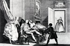 Suudelman varastaminen, n. 1743 tekijältä Francis Hayman
