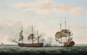 East India Companyn laiva Bridgewater puolusti onnistuneesti lastiaan amerikkalaisen yksityismiehen Hampdenin hyökkäykseltä matkalla St. Helenasta Englantiin 8. maaliskuuta 1779