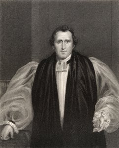 Pastori Daniel Wilson, kaiverrettu J. Cochran, National Portrait Gallerysta, osa V, julkaistu noin 1835 tekijältä Francis Howard