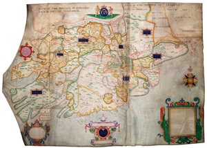 Munsterin provinssi, Irlanti, noin 1595 (pellava, pellava) tekijältä Francis Jobson