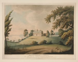 Mount Vernon Virginiassa / edesmenneen kenraaliluutnantin George Washingtonin istuin tekijältä Francis Jukes