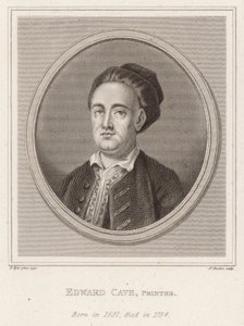 Edward Cave, kirjapaino, syntynyt 1891, kuollut 1754 tekijältä Francis Kyte