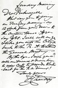 Francis Leggatt Chantreyn kirje, 1839 1904