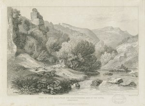 Dovedale - maisema: kaiverrus ja [1800-luku] tekijältä Francis Legatt Chantrey