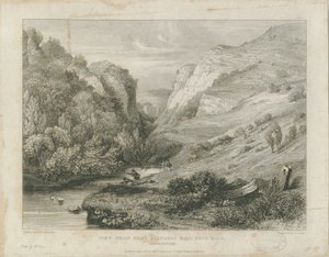 Dovedale - maisema: kaiverrus, nd [c 1823] (painettu)