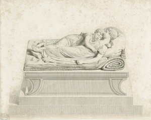Catedral de Lichfield - "Els nens adormits": gravat i [?segle XIX] (impressió)finès tekijältä Francis Legatt Chantrey