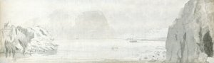 Swansea, n. 1678 (akvarelli ja ruskea muste paperille)