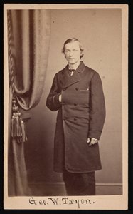 George Washington Tryonin muotokuva 1838-1888, noin 1860-luku. tekijältä Francis S Keeler