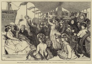 Millwall-koulun lasten loma, Thames-joella, ohittamalla Goljatin tekijältä Francis S. Walker