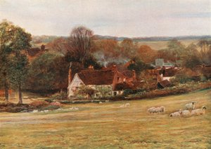 Miltonin mökki ja puutarha, Chalfont St Giles tekijältä Francis S. Walker