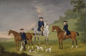 John Corbet, Sir Robert Leighton ja John Kynaston hevosineen ja koiraineen