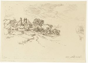 Maatila Essexissä Essexin maatila tekijältä Francis Seymour Haden (Sir) (signed by artist)