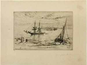 Prikaati ankkurissa tekijältä Francis Seymour Haden