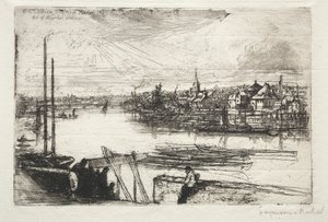 Battersea Reach tekijältä Francis Seymour Haden