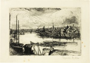 Battersea Reach tekijältä Francis Seymour Haden