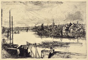 Battersea Reach tekijältä Francis Seymour Haden