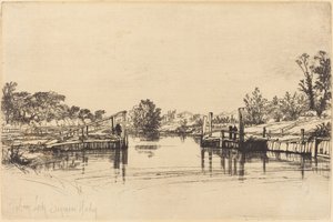 Eagham Lock tekijältä Francis Seymour Haden