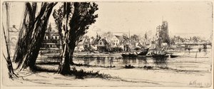 Fulham (etsaus) tekijältä Francis Seymour Haden