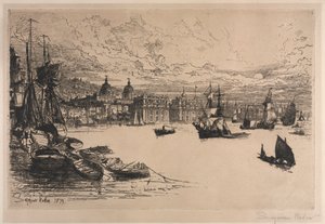 Greenwich. tekijältä Francis Seymour Haden