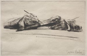 Käsien kuivuminen tekijältä Francis Seymour Haden