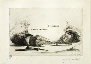Hands Etching-O Works tekijältä Francis Seymour Haden