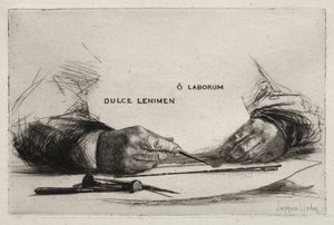 Käsien etsaus, 1865. tekijältä Francis Seymour Haden