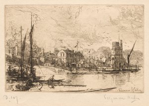 Harry Kellys, Putney, 1865-1866. tekijältä Francis Seymour Haden