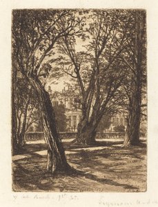 Kensington Gardens (pieni lautanen) tekijältä Francis Seymour Haden
