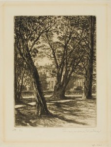 Kensington Gardens, No. I (pieni levy) tekijältä Francis Seymour Haden