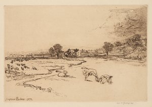 Sawley Abbey, 1873. tekijältä Francis Seymour Haden