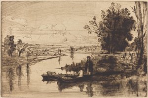 Thamesin kalastajat tekijältä Francis Seymour Haden