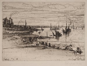 The Inn, Purfleet, 1869. tekijältä Francis Seymour Haden
