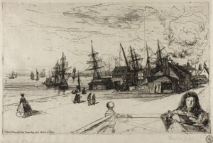Yacht Tavern, Erith, 1865 tekijältä Francis Seymour Haden