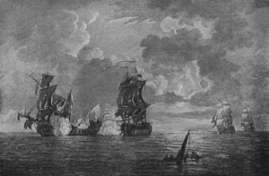Capture of the Foudroyant, c1760