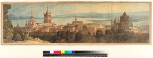 No.1483 Näkymä Lausannesta, 1781 (wc, kynä ja muste paperille)