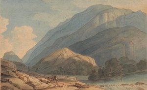 The Entrance into Borrowdale, n. 1786 (akvarelli kynällä ja musteella paperille)