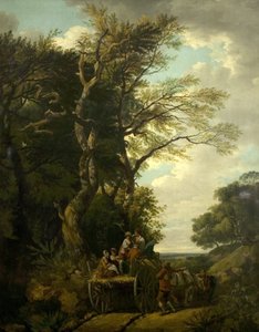 Sadonkorjuuvaunu, 1774 tekijältä Francis Wheatley